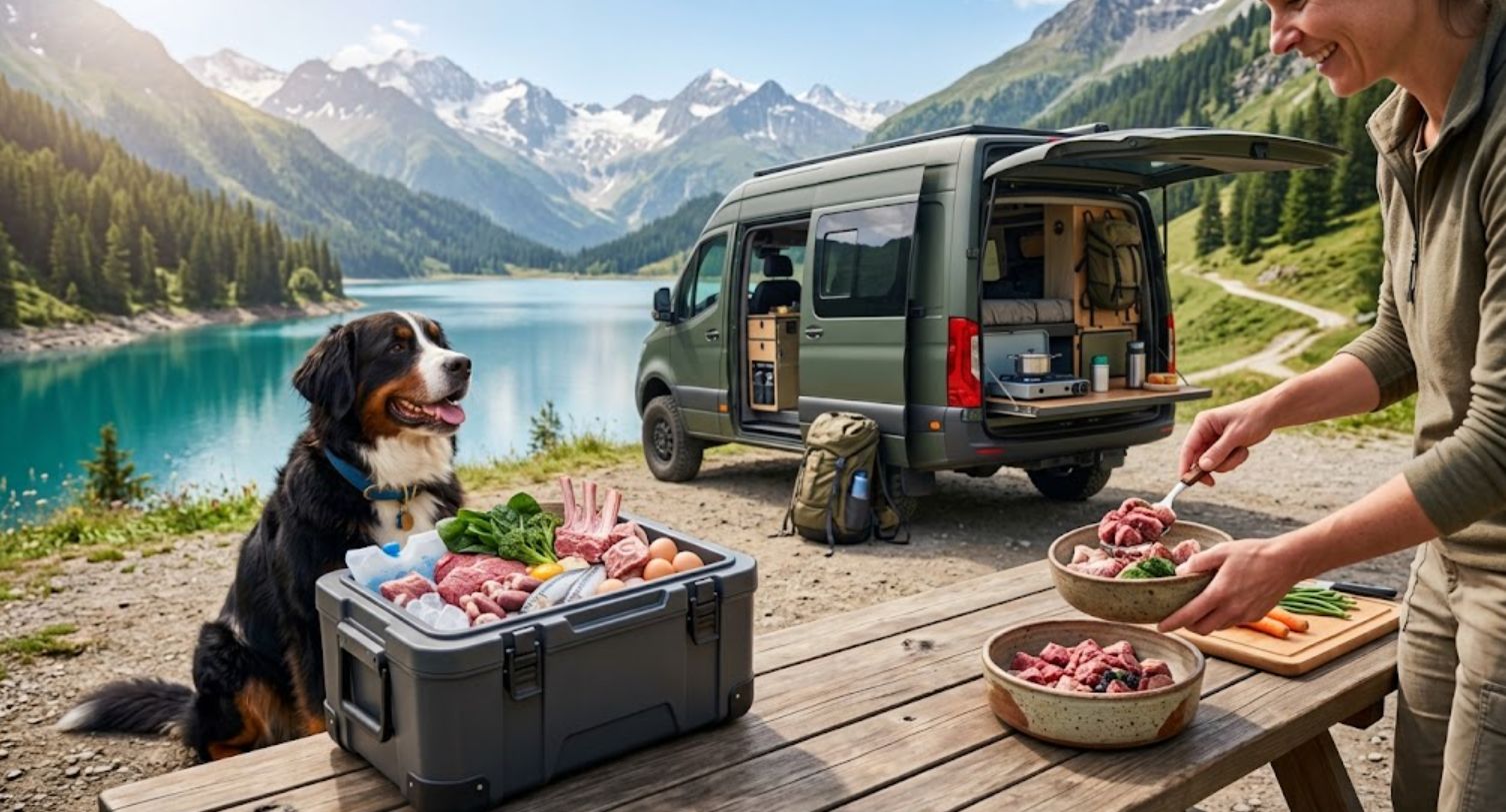 Натуральное питание в путешествиях и поездках: как сохранить сырой рацион собаки без хлопот